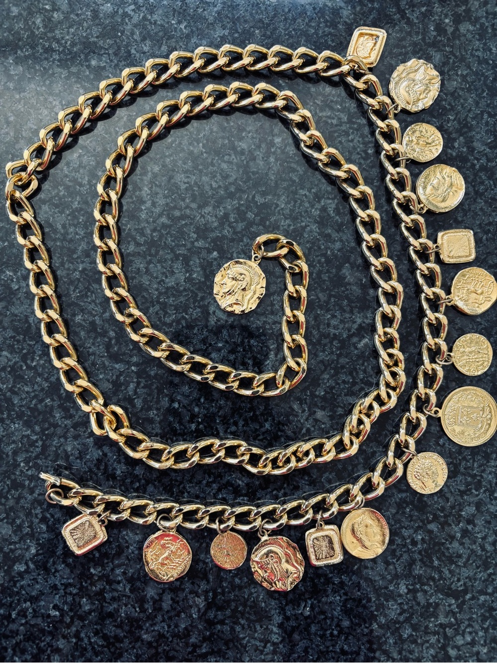 Unique Gold Charm Belt
